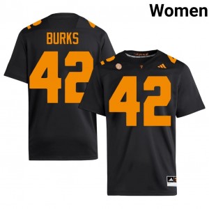 Top-Tier DJ Burks #42 Vols Black Jersey | Women University Football Swen Fan Gear 85136399