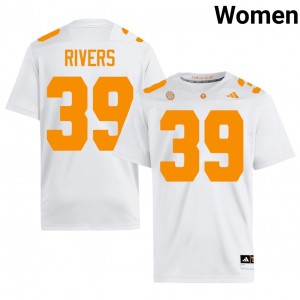 Vols Darryl Rivers #39 White Jersey | Essential Stitched NCAA Football Women Apparel 77669921