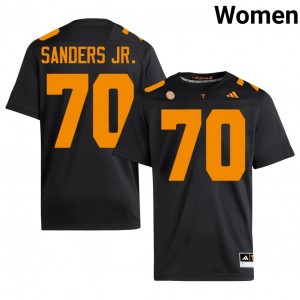 Tennessee Volunteers David Sanders Jr. #70 Black Jersey | Pro Cut Stitch NCAA Football Women Apparel 50086808