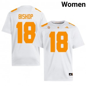 #18 DeSean Bishop UT Volunteers White Jersey | Alumni Stitched Women Player Football Gear 52070585