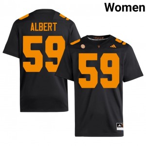#59 Dereon Albert UT Volunteers Black Jersey | Alumni Stitch Women Player Football Gear 93077734