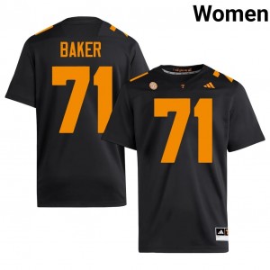 Ed Baker #71 UT Vols Jersey | Pro-Grade Black College Football Women Swen 91142656