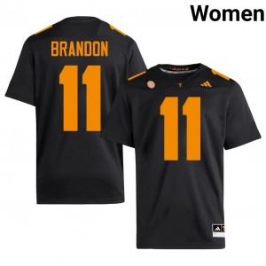 Black Faizon Brandon #11 Volunteers Jersey | Women High School Football Limited Swen 58742617