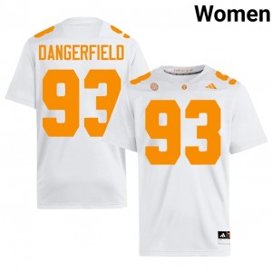 Durable Grady Dangerfield #93 Vols White Jersey | Women University Football Stitched Fan Gear 80197902