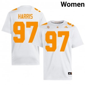 Hezekiah Harris #97 UT Vols Jersey | Exclusive White College Football Women Stitched 21651852