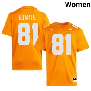 Ian Duarte #81 UT Vols Jersey | Exclusive Orange College Football Women Embroidery 10408627