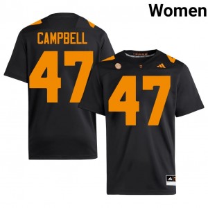 Isaiah Campbell #47 UT Vols Jersey | Pro-Grade Black College Football Women Swen 41860051