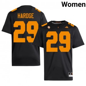 #29 Isaiah Hardge UT Volunteers Black Jersey | Elite Swen Women Player Football Gear 65553535