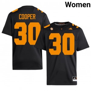 JaColby Cooper #30 UT Vols Jersey | Pro-Grade Black College Football Women Swen 73514551