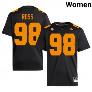 Jackson Ross #98 UT Vols Jersey | Pro-Grade Black College Football Women Swen 58319800