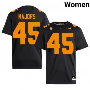 Johnny Majors #45 Tennessee Volunteers Jersey | Iconic Black College Football Women Stitch 59093982