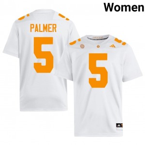 Joshua Palmer #5 Tennessee Volunteers Jersey | Iconic White College Football Women Stitched 21825012