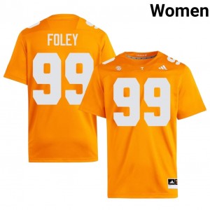 Vols Logan Foley #99 Orange Jersey | Essential Embroidery NCAA Football Women Apparel 68270371