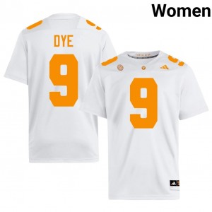 Mariyon Dye #9 UT Vols Jersey | Pro-Grade White College Football Women Stitched 37059240