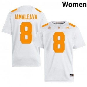 Top-Tier Nico Iamaleava #8 Vols White Jersey | Women University Football Stitched Fan Gear 60312733