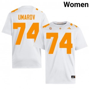 #74 Shamurad Umarov UT Volunteers White Jersey | Alumni Stitched Women Player Football Gear 54266314