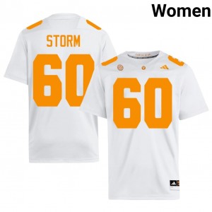 Thomas Storm #60 Tennessee Volunteers Jersey | Gameday White College Football Women Stitched 30342819