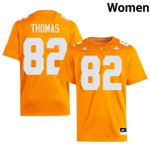 Officially Licensed Trent Thomas #82 Tennessee Orange Jersey | Women University Football Embroidery Fan Gear 55993942