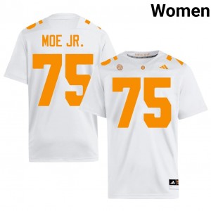 Vols Wendell Moe Jr. #75 White Jersey | Premium Stitched NCAA Football Women Apparel 43477095