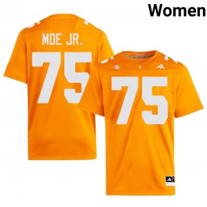 Wendell Moe Jr. #75 Tennessee Volunteers Jersey | Gameday Orange College Football Women Embroidery 27425427