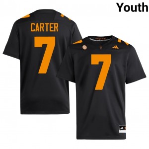 Black Arion Carter #7 Volunteers Jersey | Youth High School Football Limited Swen 51816858