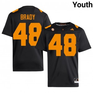 #48 Bennett Brady UT Volunteers Black Jersey | Classic Swen Youth Player Football Gear 32219342