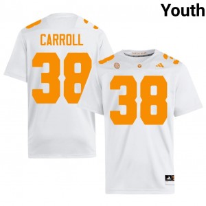 Brayden Carroll #38 UT Vols Jersey | Exclusive White College Football Youth Stitched 62496481