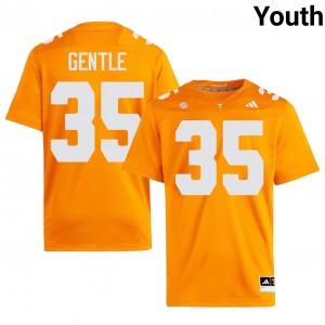 Carson Gentle #35 Tennessee Volunteers Jersey | Iconic Orange College Football Youth Embroidery 30276751