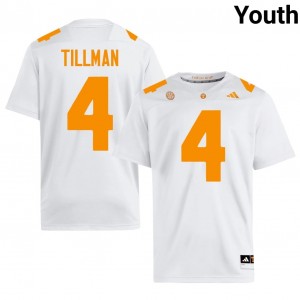 Vols Cedric Tillman #4 White Jersey | Essential Stitched NCAA Football Youth Apparel 53358542