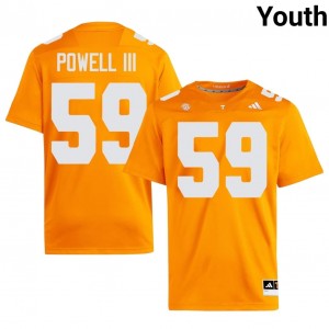 Elite Thread Charlie Powell III #59 Tennessee Orange Jersey | Youth University Football Embroidery Fan Gear 43184374