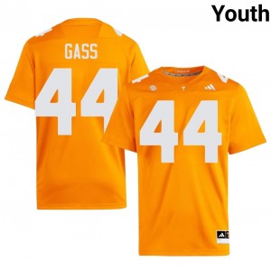 Orange Christian Gass #44 Volunteers Jersey | Youth High School Football Licensed Embroidery 54936567