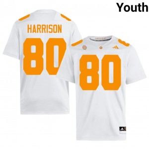 Cole Harrison #80 Tennessee Volunteers Jersey | Gameday White College Football Youth Stitched 54886590