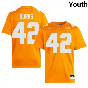 DJ Burks #42 Tennessee Volunteers Jersey | Gameday Orange College Football Youth Embroidery 96984697