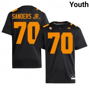 Durable David Sanders Jr. #70 Vols Black Jersey | Youth University Football Swen Fan Gear 40462404