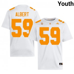 Officially Licensed Dereon Albert #59 Tennessee White Jersey | Youth University Football Stitched Fan Gear 83668756
