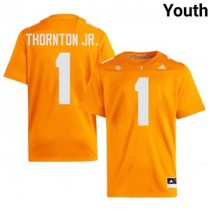 Top-Tier Dont'e Thornton Jr. #1 Vols Orange Jersey | Youth University Football Embroidery Fan Gear 49932405
