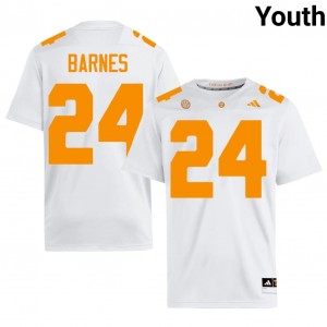 #24 Hunter Barnes UT Volunteers White Jersey | Classic Stitched Youth Player Football Gear 19464188