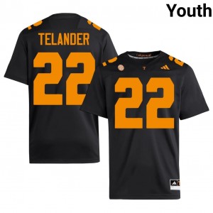 Jeremiah Telander #22 Tennessee Volunteers Jersey | Iconic Black College Football Youth Stitch 90570930