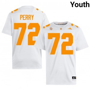 Tennessee Volunteers Jesse Perry #72 White Jersey | Pro Cut Stitched NCAA Football Youth Apparel 86582669