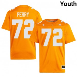 Jesse Perry #72 UT Vols Jersey | Exclusive Orange College Football Youth Embroidery 54423030