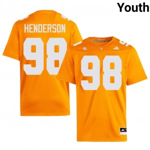 John Henderson #98 UT Vols Jersey | Exclusive Orange College Football Youth Embroidery 91274464
