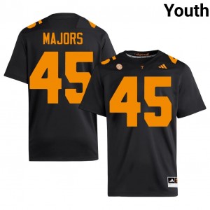Black Johnny Majors #45 Volunteers Jersey | Youth High School Football Fresh Swen 57453737