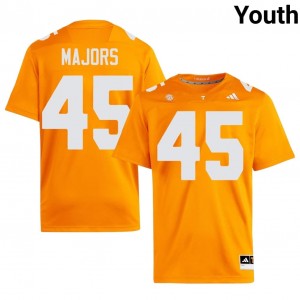 Vols Johnny Majors #45 Orange Jersey | Essential Embroidery NCAA Football Youth Apparel 61731960
