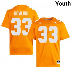 Orange Jordan Norman #33 Volunteers Jersey | Youth High School Football Limited Embroidery 37023710