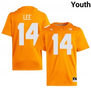 Orange Kayin Lee #14 Volunteers Jersey | Youth High School Football Licensed Embroidery 56911862