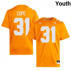 Officially Licensed Lane Cope #31 Tennessee Orange Jersey | Youth University Football Embroidery Fan Gear 31756859