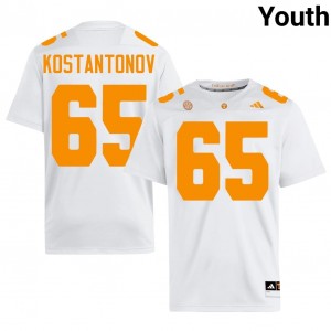 Vols Michael Kostantonov #65 White Jersey | Premium Stitched NCAA Football Youth Apparel 74605355