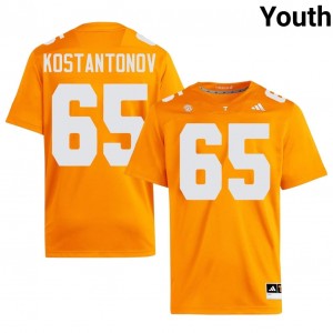 Michael Kostantonov #65 Tennessee Volunteers Jersey | Gameday Orange College Football Youth Embroidery 69368958