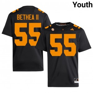#55 Mike Bethea II UT Volunteers Black Jersey | Alumni Stitch Youth Player Football Gear 37998081