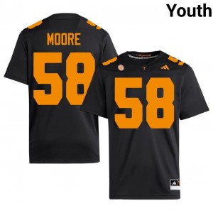 #58 Nic Moore UT Volunteers Black Jersey | Elite Swen Youth Player Football Gear 55883134
